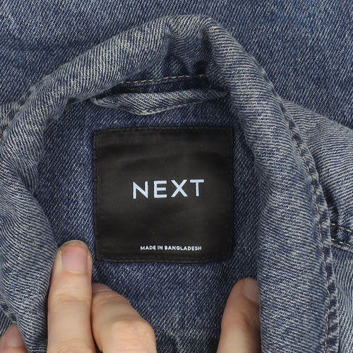 Next Girls Blue Denim Jacket 5 Years Button Up Classic Style