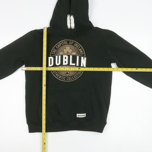 Irish Connexxion Boys Green Dublin Pullover Hoodie 11-12 Years Cotton Blend