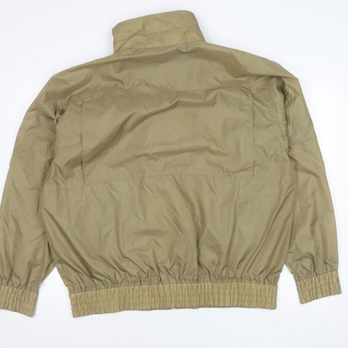 Haband Men's Beige XL Windbreaker Nylon Full Zip Jacket