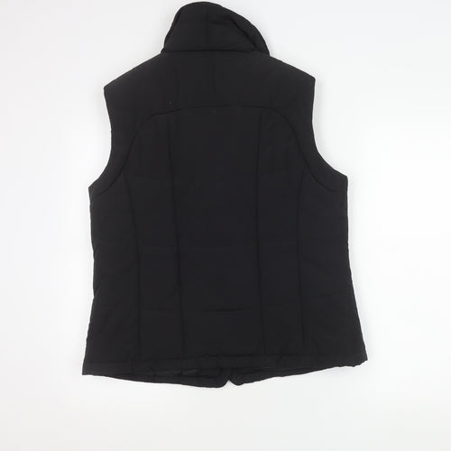 ALEX & Co. Women's Black Size 14 Padded Puffer Waistcoat