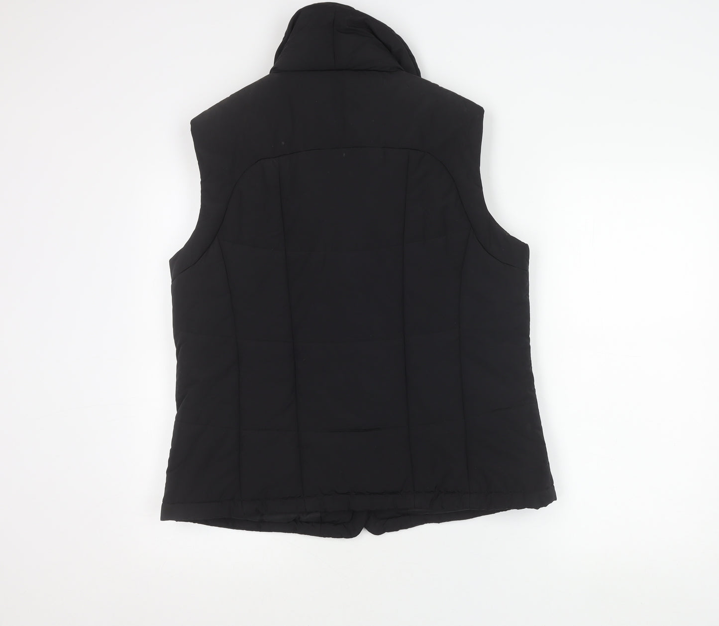 ALEX & Co. Women's Black Size 14 Padded Puffer Waistcoat