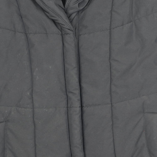 ALEX & Co. Women's Black Size 14 Padded Puffer Waistcoat