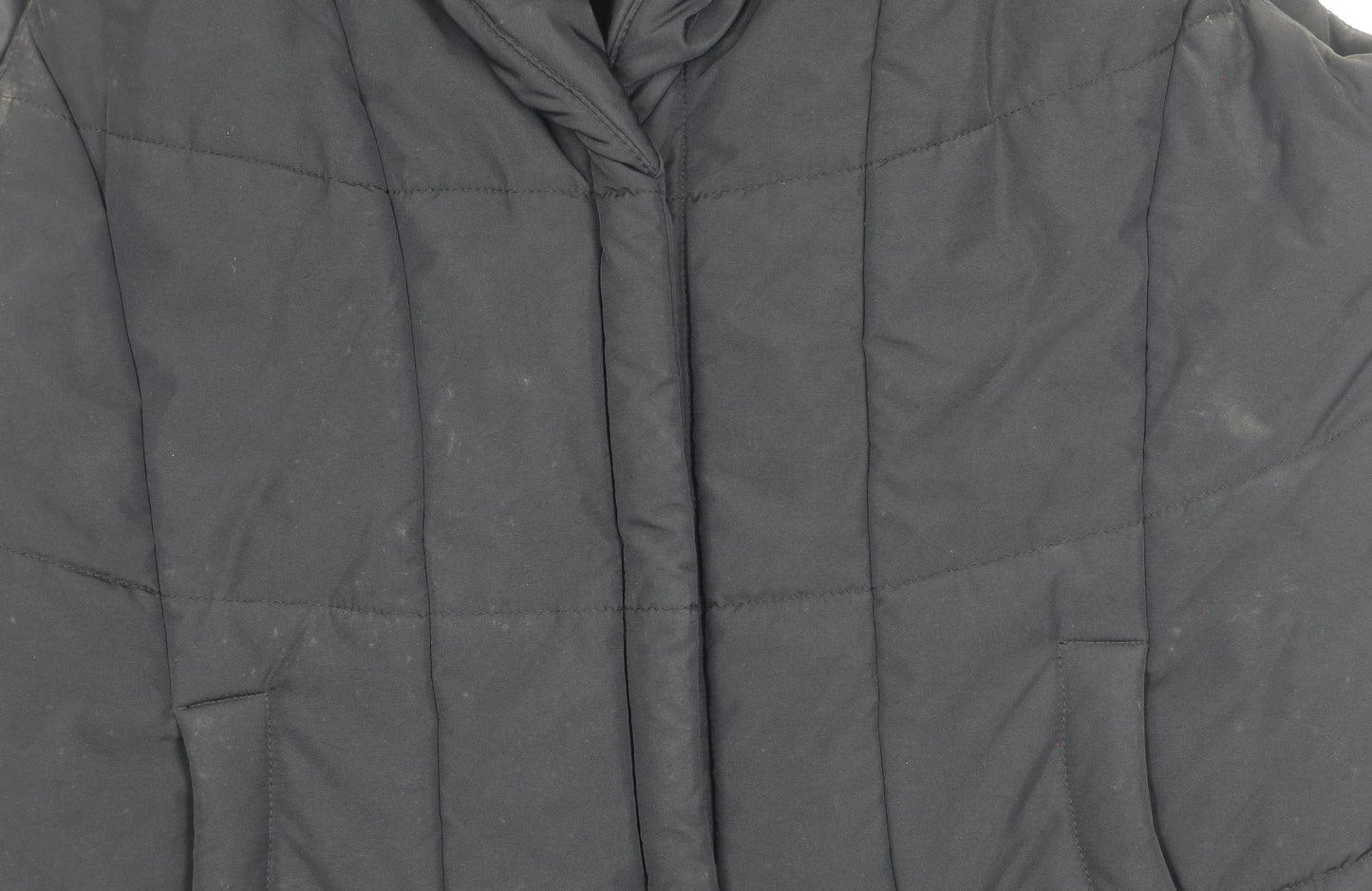 ALEX & Co. Women's Black Size 14 Padded Puffer Waistcoat