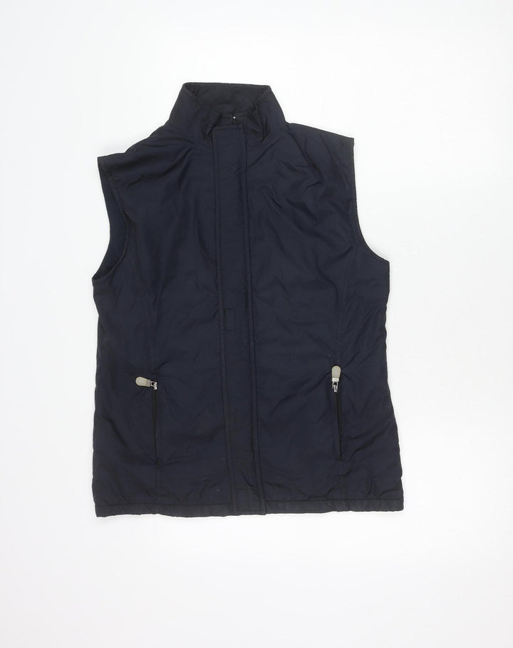 Olsen Men's Blue Lined Bodywarmer Waistcoat Size 40 Regular Fit