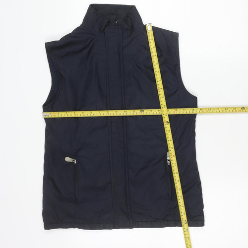 Olsen Men's Blue Lined Bodywarmer Waistcoat Size 40 Regular Fit