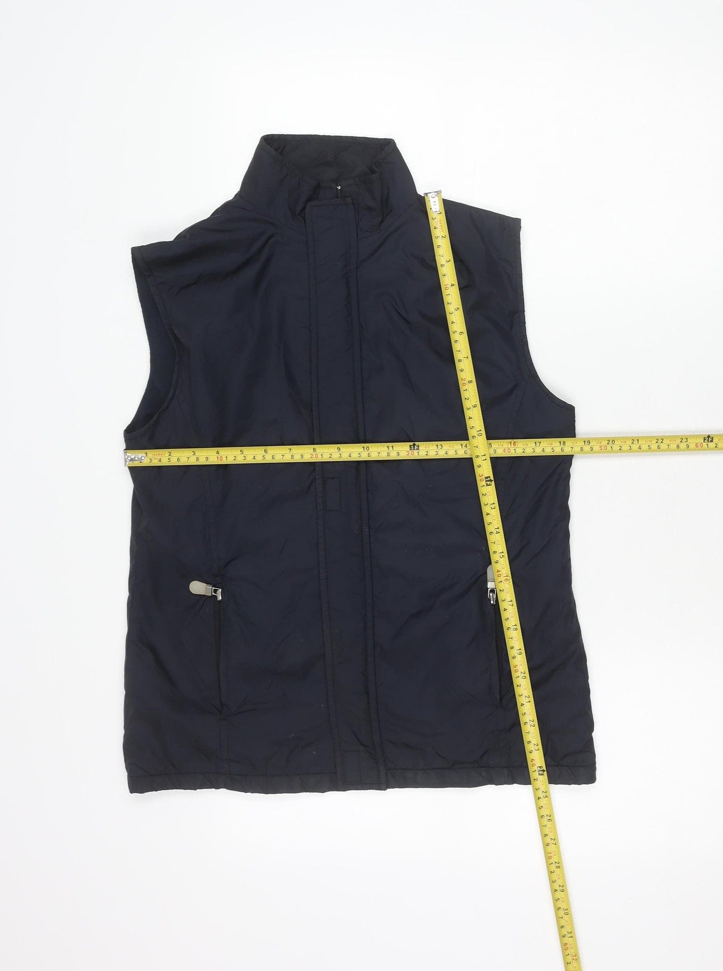 Olsen Men's Blue Lined Bodywarmer Waistcoat Size 40 Regular Fit