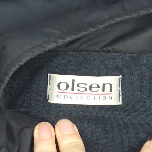 Olsen Men's Blue Lined Bodywarmer Waistcoat Size 40 Regular Fit