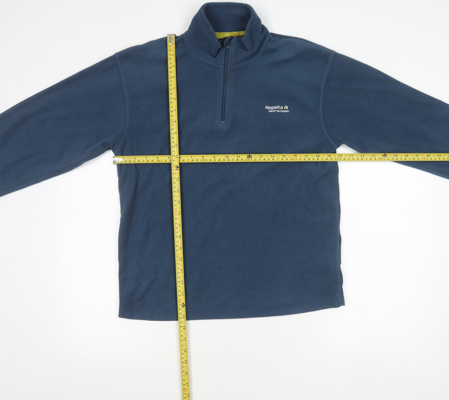 Regatta Men's Blue Fleece 1/4 Zip Pullover Sweatshirt Size S