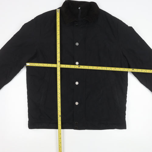 Austin Reed Men’s Black Quilted Jacket L Lightweight Mid-Length Casual