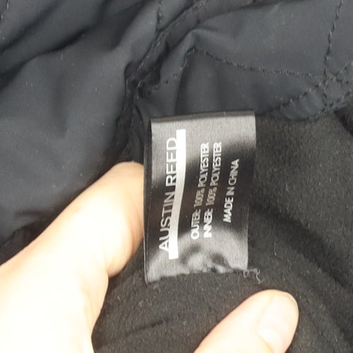 Austin Reed Men’s Black Quilted Jacket L Lightweight Mid-Length Casual