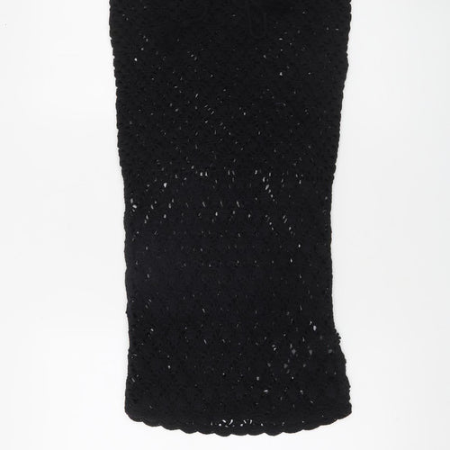 Urban Outfitters Women's Black XS Crochet Strapless Short Dress