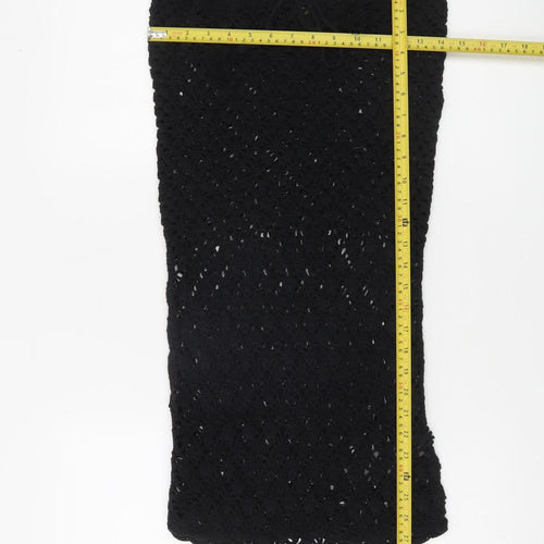 Urban Outfitters Women's Black XS Crochet Strapless Short Dress
