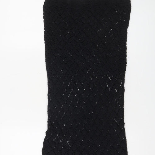 Urban Outfitters Women's Black XS Crochet Strapless Short Dress