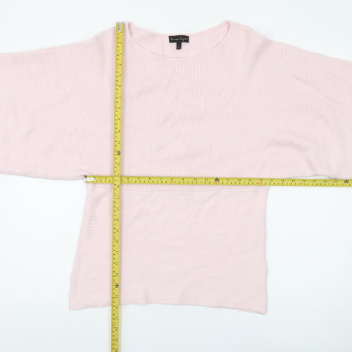 Phase Eight Women’s Pink Boat Neck Relaxed Knit Jumper Size L