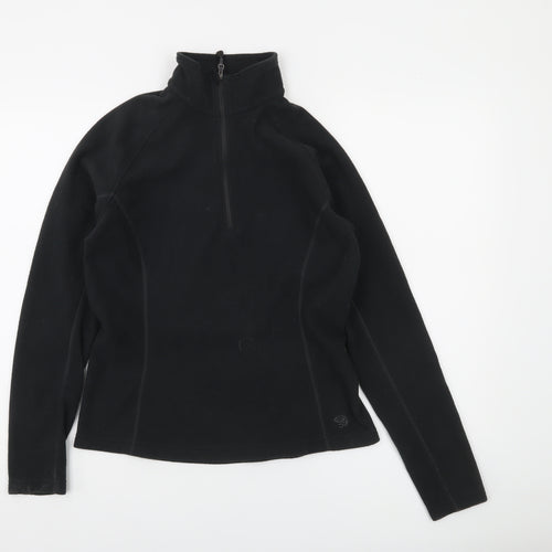 Mountain Hardwear Women's Black Fleece 1/2 Zip Pullover Sweatshirt M