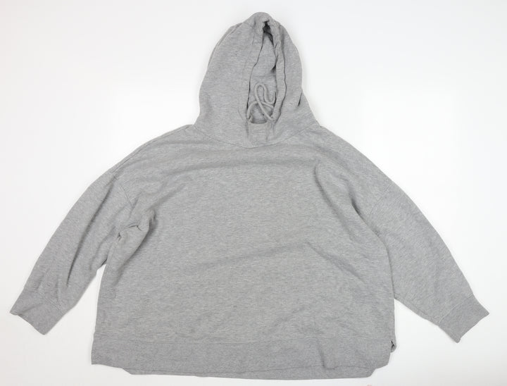 Dunnes Women’s Grey Pullover Hoodie XXL Soft Fleece Lined Casual