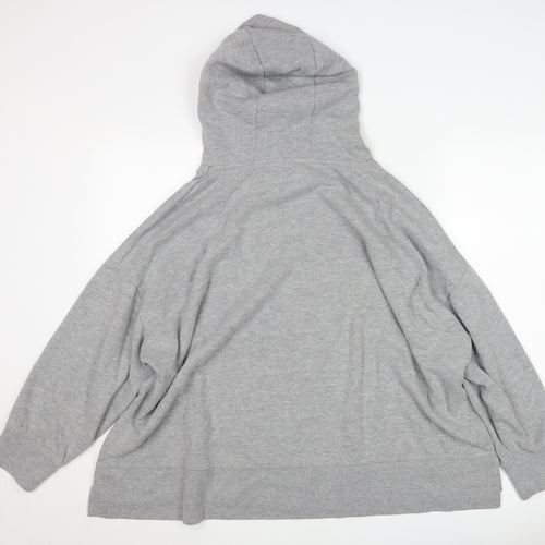 Dunnes Women’s Grey Pullover Hoodie XXL Soft Fleece Lined Casual