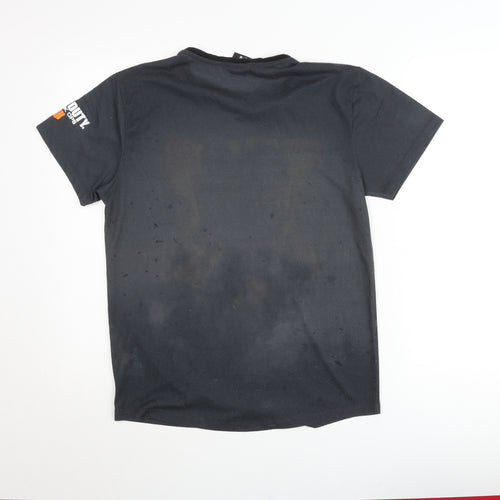Primark Boys Black Call of Duty Black Ops Short Sleeve T-Shirt Size M