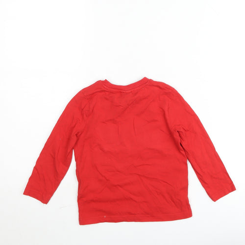 Marvel Boys Red Long Sleeve Superhero Pullover Jumper 4-5 Years