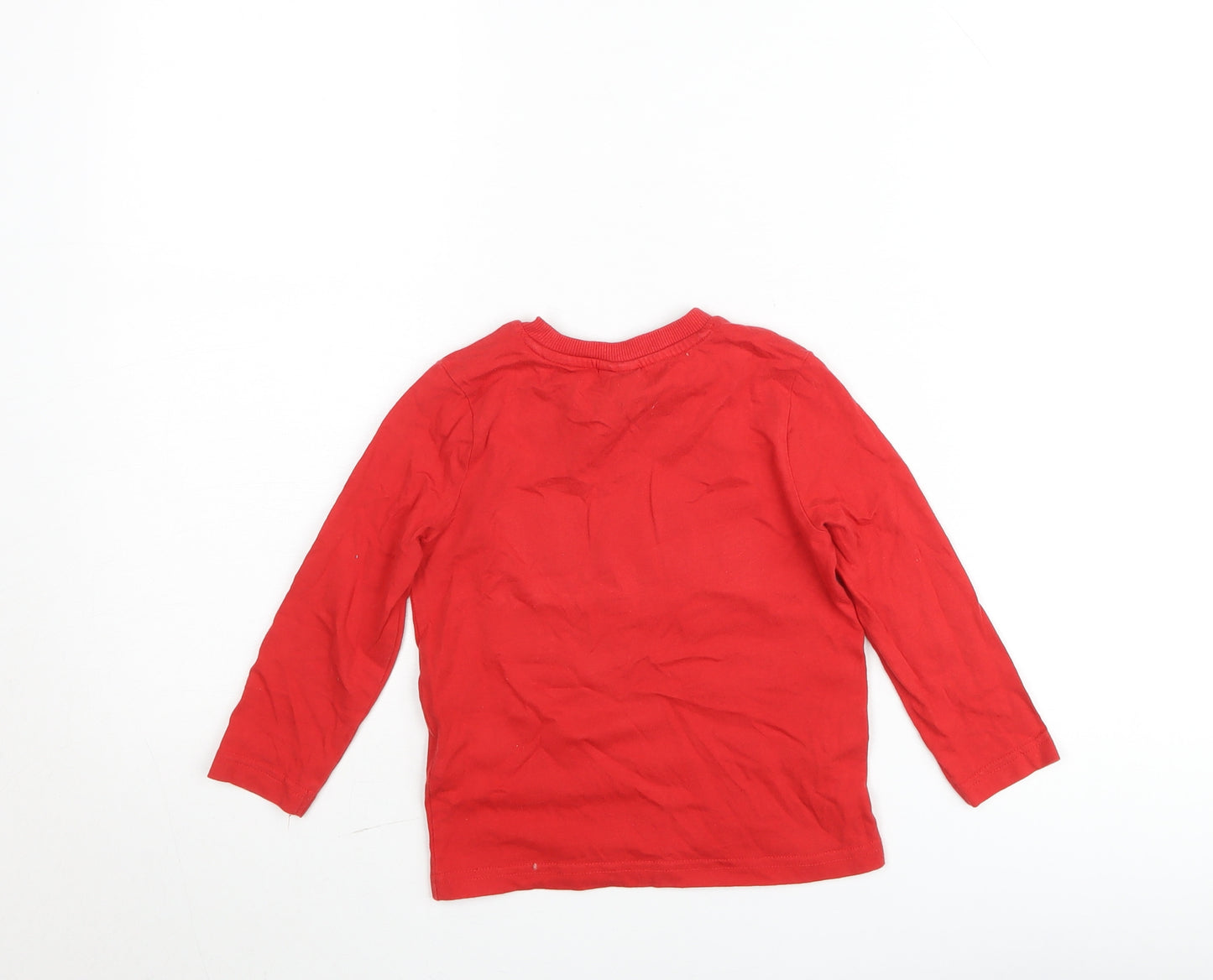 Marvel Boys Red Long Sleeve Superhero Pullover Jumper 4-5 Years