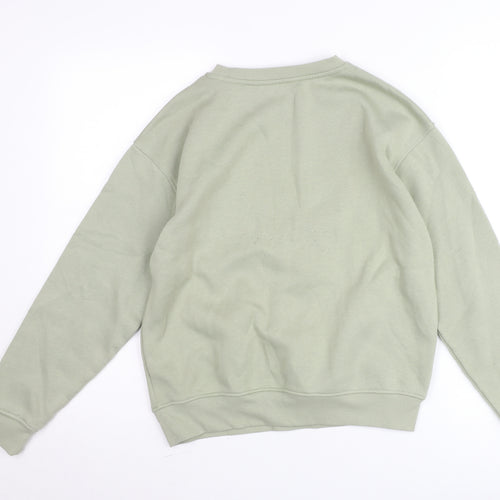 Dunnes Women’s Sage Green XS Pullover Sweatshirt The Hamptons Print