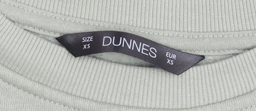 Dunnes Women’s Sage Green XS Pullover Sweatshirt The Hamptons Print