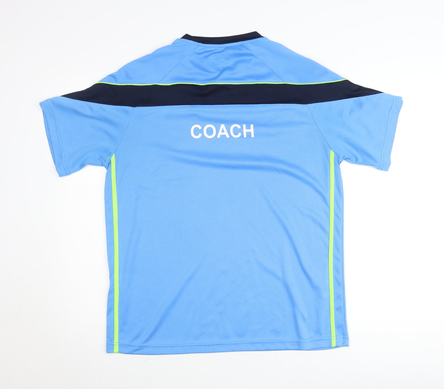 O'Neills Men's Blue GAA Coach Sports T-Shirt Size L Polyester Quick Dry