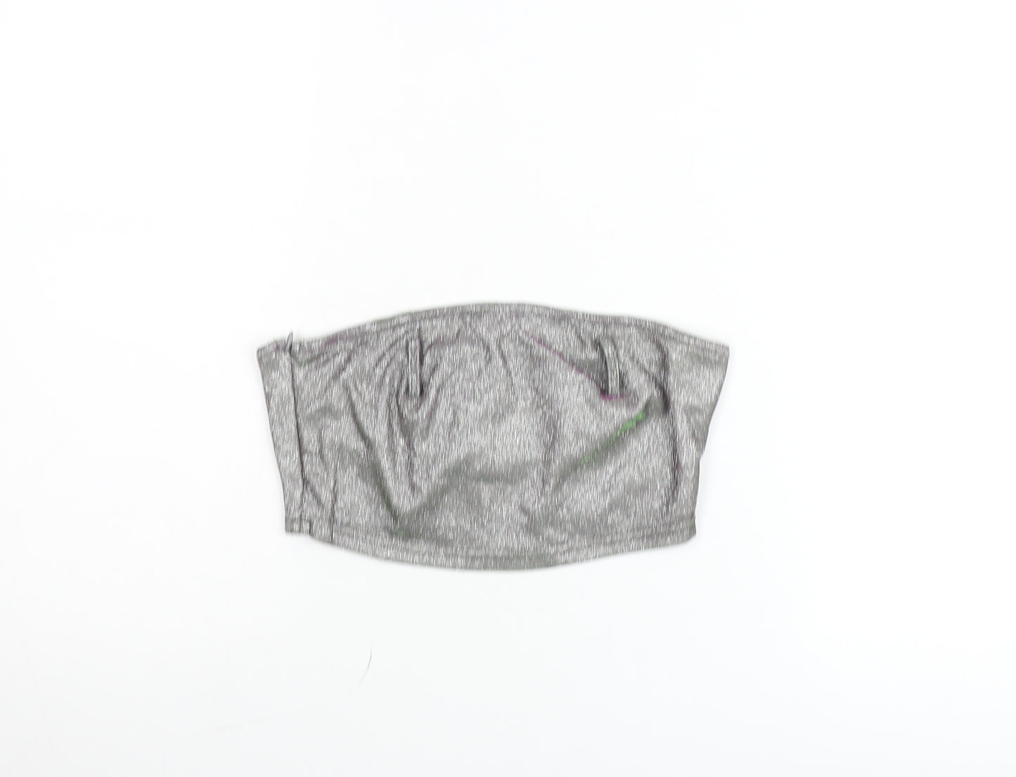 EGO Women's Silver Strapless Camisole Tube Top Size 8 Partywear