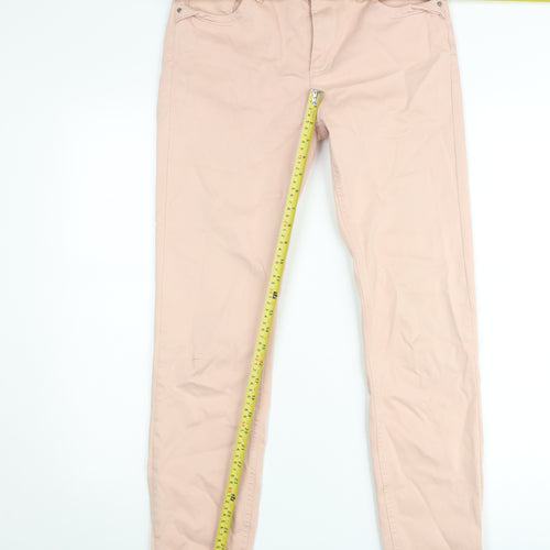 Paul Costelloe Women’s Pink Skinny Jeans Size 12 Stretch Cotton