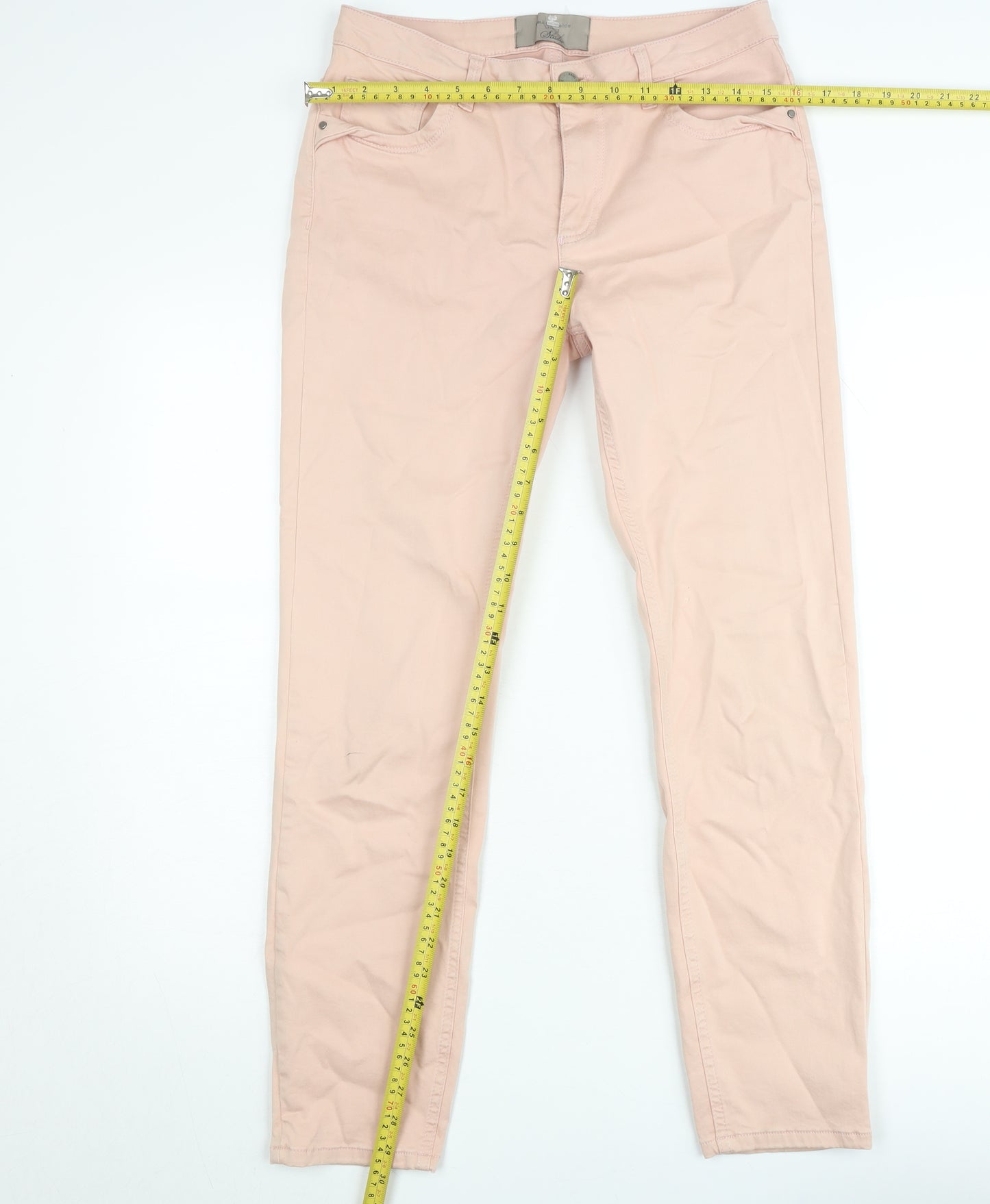 Paul Costelloe Women’s Pink Skinny Jeans Size 12 Stretch Cotton