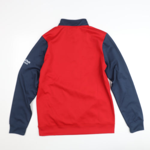 Joma Men’s Red Blue 1/4 Zip Sports Sweatshirt Size M