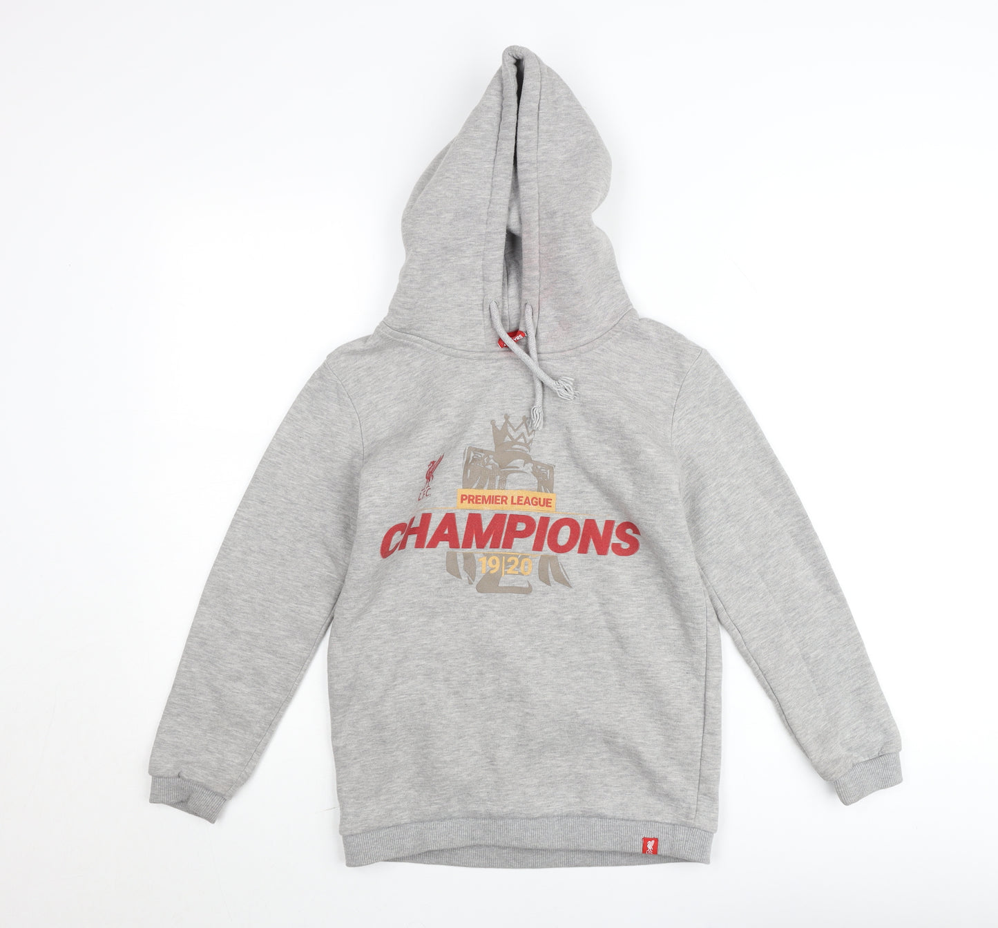 LFC Boys Grey Hoodie 11-12 Years Pullover Fleece Football Champions