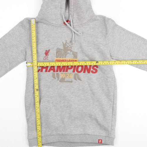 LFC Boys Grey Hoodie 11-12 Years Pullover Fleece Football Champions