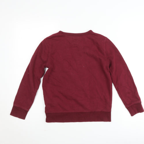 GAP Kids Girls Burgundy Crew Neck Pullover Jumper Sweatshirt Size M