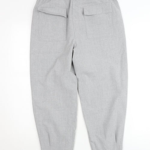 Zara Women's Grey XS Tapered Tailored Trousers