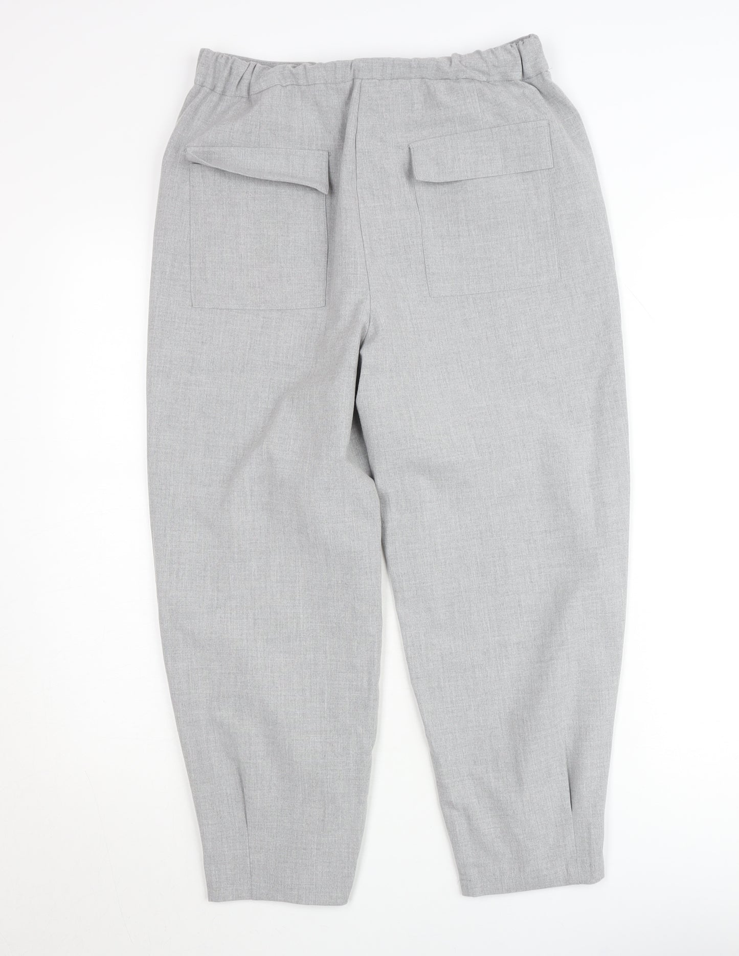 Zara Women's Grey XS Tapered Tailored Trousers