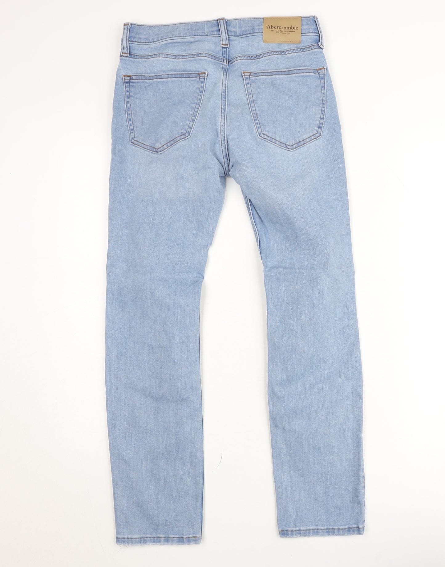 Abercrombie Kids Girls Blue Skinny Distressed Jeans Size 13/14 Years