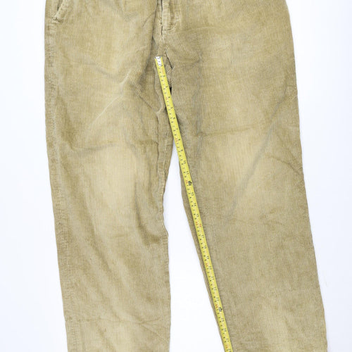 Cedarwood State Men's Beige Corduroy Chino Trousers 38W 33L