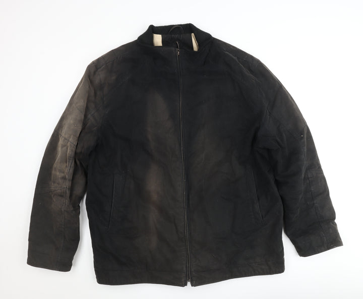 Douglas Men’s Black Cotton Lined Full Zip Casual Jacket Size 44