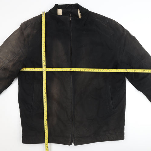 Douglas Men’s Black Cotton Lined Full Zip Casual Jacket Size 44