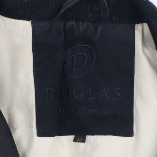 Douglas Men’s Black Cotton Lined Full Zip Casual Jacket Size 44