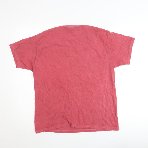 PrettyLittleThing Women’s Red Cotton Crew Neck T-Shirt Size M