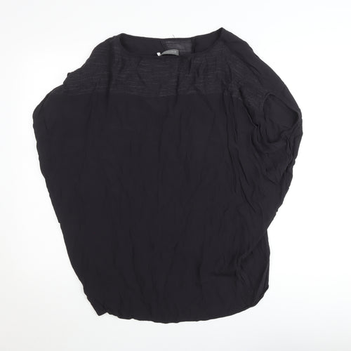 Mint Velvet Women's Black Relaxed Tunic Blouse Size L