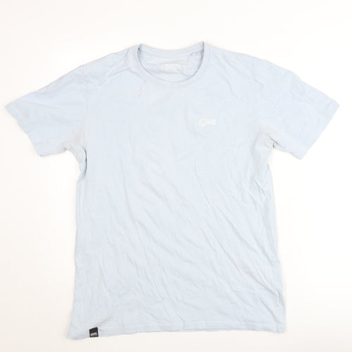 Diesel Men's Blue Cotton Crew Neck Short Sleeve T-Shirt Size L