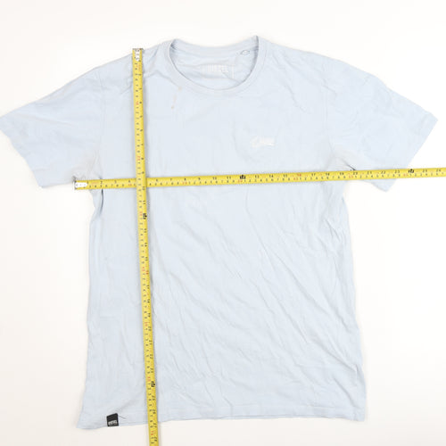 Diesel Men's Blue Cotton Crew Neck Short Sleeve T-Shirt Size L