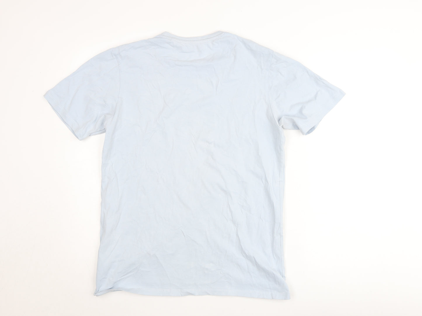Diesel Men's Blue Cotton Crew Neck Short Sleeve T-Shirt Size L