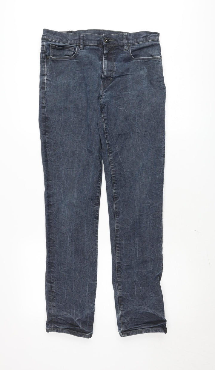 F&F Women’s Blue Straight Denim Jeans Size 34x34 Regular Fit