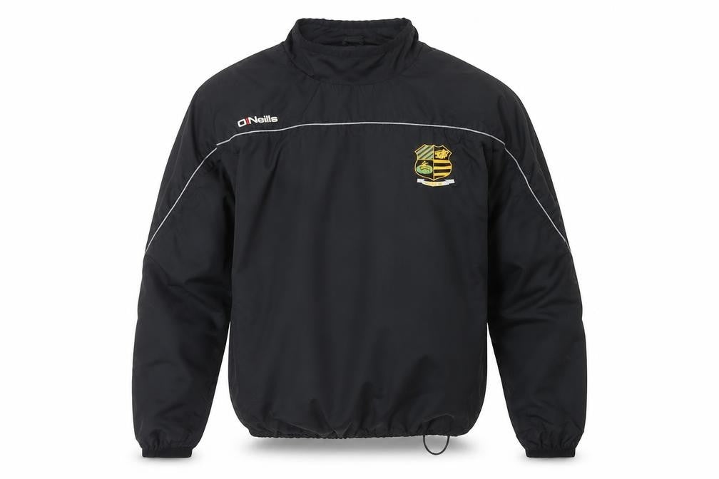 Front view of O'Neill Men's Black Windbreaker Training Jacket, size M
