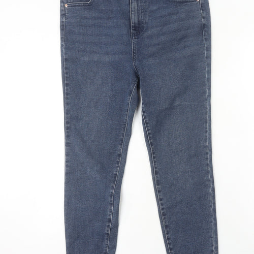 Next Men's Blue Skinny High Rise Denim Jeans Size 16 Slim Fit