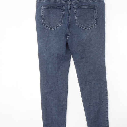 Next Men's Blue Skinny High Rise Denim Jeans Size 16 Slim Fit